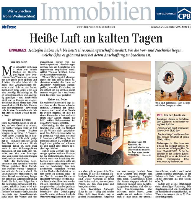 Mayerofen | Die Presse/Immobilien (12/2005)