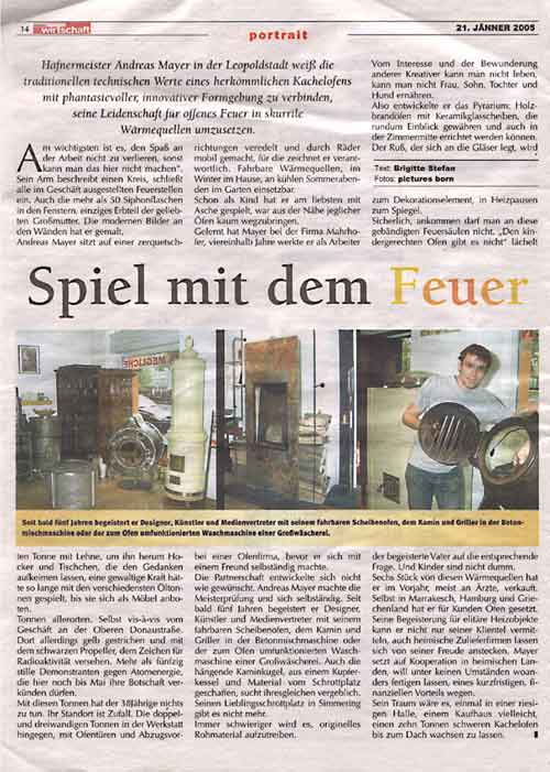 Mayerofen | Wienerwirtschaft (01/2005)